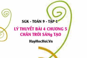 Lý thuyết Toán 9 Bài 4: Hình Quạt Tròn và Hình Vành Khuyên (Chân Trời Sáng Tạo)